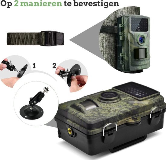 CAMUX Professional Wildlife Kamera - 16MP - Mit Nachtsicht - Inkl. 32GB SD Karte