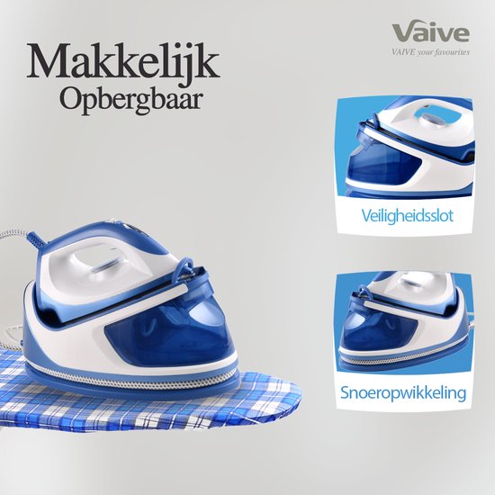 VAIVE SteamPrecision Bügeleisen mit Dampfgenerator - Dampfbügeleisen - Bügeleisen - Keramiksohle