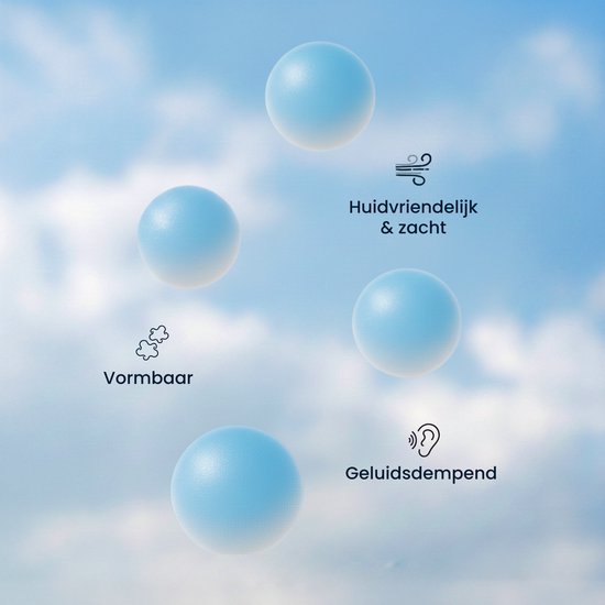 PurelyGoods® Schlaf-Ohrstöpsel - 20 Silikon-Schlaf-Ohrstöpsel - Anti-Schnarch - Seitenschläfer
