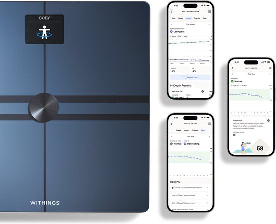 Withings Body Comp - Black-Smart-Waage - Ganzkörperanalyse
