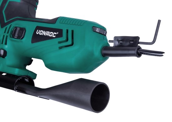 VONROC Stichsäge - 550W - Ergonomischer T-Griff - Staubabsaugung - 4 Pendelpositionen