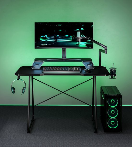 Game desk full mouse pad - Gaming Schreibtisch - Gaming Schreibtische - Computer Tisch - Laptop Tisch - 120 x 60 cm