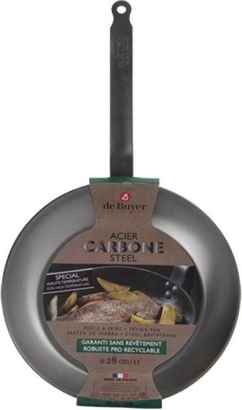 De Buyer Carbone Plus Bratpfanne - Ø Top 28 cm - Stahlblech