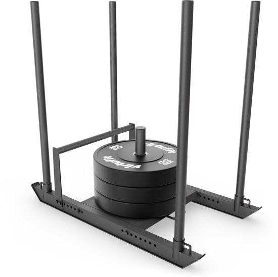 VirtuFit Power Sled – Für 50-mm-Hantelscheiben – Verstellbare Widerstandsplattform – Belastbar bis 250 kg – Robustes Krafttrainingsgerät für funktionelles Training