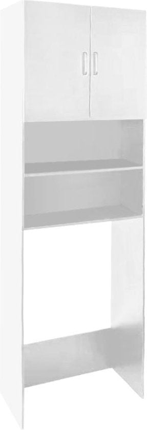 Waschmaschinenschrank Wäschetrockner Rahmen - 190 x 60,3 x 30 cm (H x B x T)- Weiß