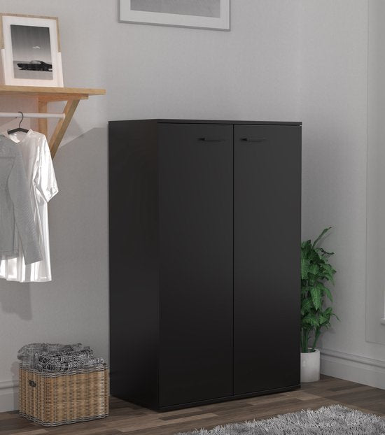 Kleiderschrank Kinderzimmer - praktischer Aufbewahrungsschrank 120 cm hoch 4 Ablagefächer