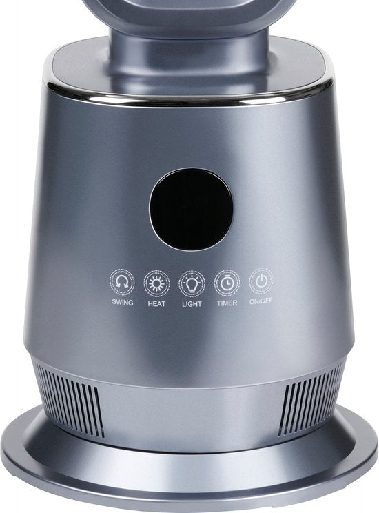 alpina 2-in-1 Heizlüfter 2000 W – Elektrischer Heizlüfter mit Fernbedienung – Schwenkbarer Turmventilator mit Timer – Heizgerät mit einstellbarer Temperatur