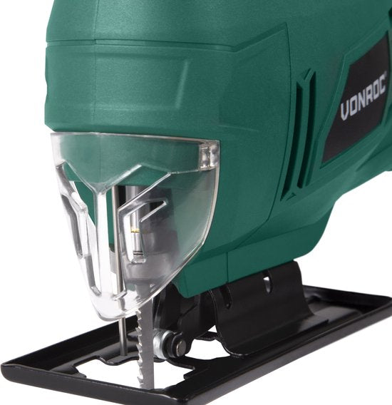 VONROC Stichsäge - 550W - Schnellwechselsystem - Inkl. Zubehör & Aufbewahrungstasche