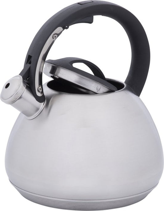 Resto Lyra Pfeifkessel Wasserkocher - 2,7L - Edelstahl - Teekessel - Induktion - Grau
