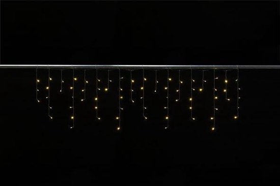 Cascadelight Eiszapfen 2x0.6m 72l Warmweiß transp.Drahtmodulator-24v-ext 1-5m
