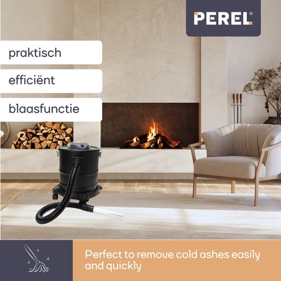 Perel Aschesauger, HEPA-Filter, Gebläsefunktion, 1200 W, 20 l
