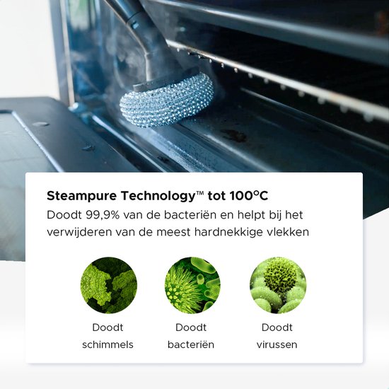 Motionflow Teppichreiniger PRO - Tiefenreinigung mit Dampffunktion bis 100°C - Kraftvoller 1700W Fleckenreiniger - Dampfreinigung für Boden, Sofa, Bad und Teppich - Dampfreiniger & Sitzreiniger - Inklusive Reinigungsmittel