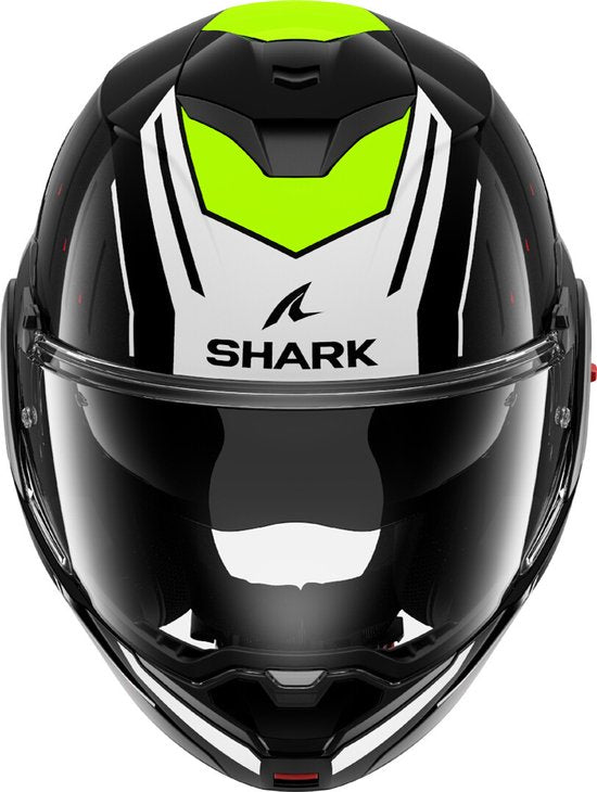 SHARK Oxo Rydger Schwarz Weiß Gelb KWY System Helm - Größe L - Helm