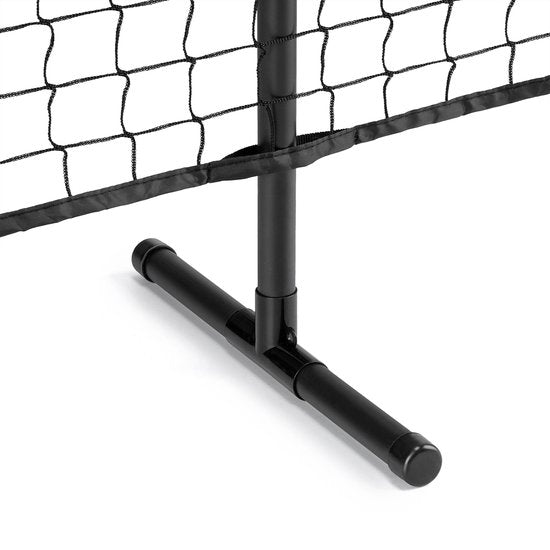 Baseline Pickleball Set - Inklusive Netz, 2 Schläger & 2 Bälle - Holzschläger - 2,4 Meter Netz