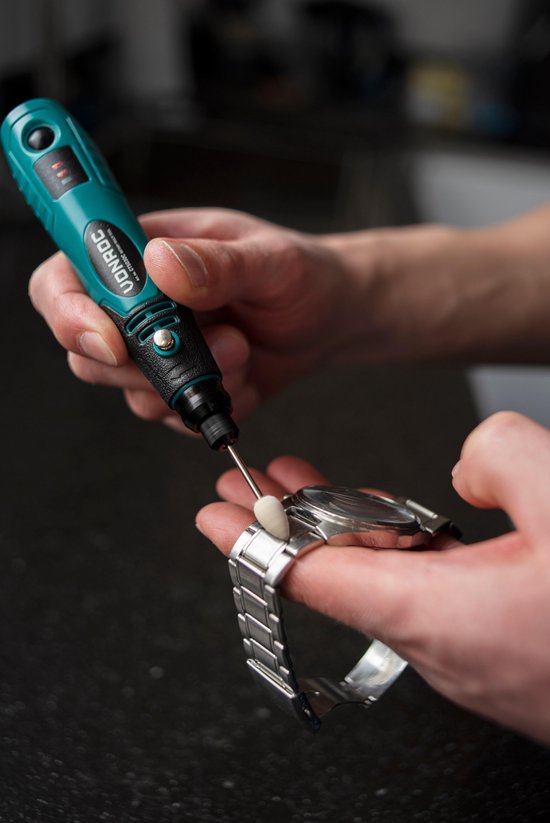 VONROC Rotierendes Multitool - 4V - Inkl. 31-teiligem Zubehörset & Aufbewahrungstasche