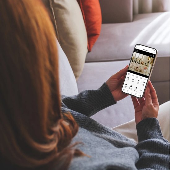 XENON Smart Überwachungskamera - Für Innenräume - Mit App - Wifi - Full HD 2MP - Verfolgt Bewegung und Geräuscherkennung