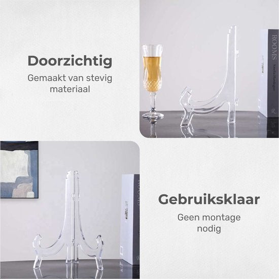Luft - Schilderständer - Display - Transparent - Halter - Dekorative Schilder - Bücher - Aufhänger - Schilder - Regal - Küchenschrank