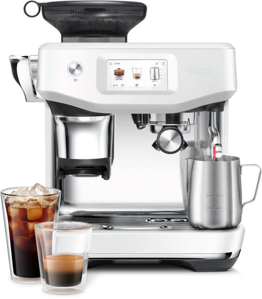 Sage de Barista Impress Touch Kaffeemaschine - Edelstahl - 36 x 34 x 41,5 cm - Farbe: Meersalz