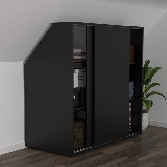 Kleiderschrank schräge Wand Dachgeschoss Schlafzimmer - Stauschrank geeignet für schräge Wände