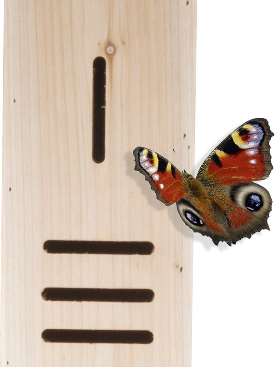 Lifetime Garden Insektenhotel - Holz - 160 x 14,5 x 10 cm - auf Stange