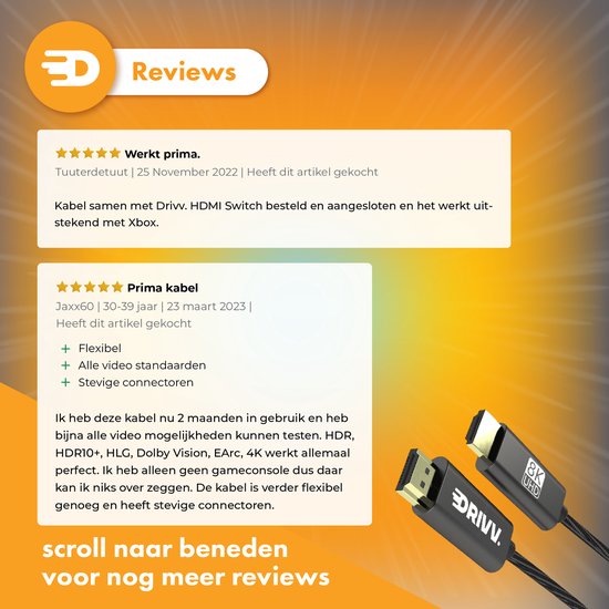 HDMI-Kabel 2.1 - Ultra HD High Speed - HDMI zu HDMI - Geeignet für Xbox Series X & PS5 - 2 Meter - Nylon - Grau