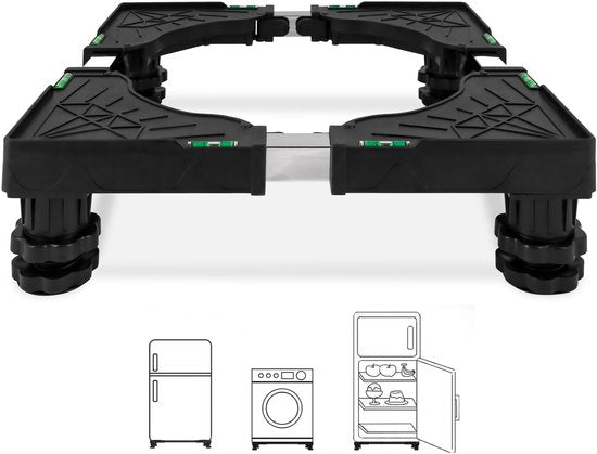 Waschmaschinensockel - Waschmaschinensockel - Schrank - Geeignet für Trockner, Kühlschrank, Geschirrspüler und Gefrierschrank - Für Bosch, Samsung, Miele, AEG, LG, Haier - Verstellbar