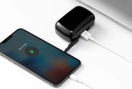 Vlectro - Bluetooth-Kopfhörer mit Ladeetui zum Aufladen Ihres Smartphones - 1 Set