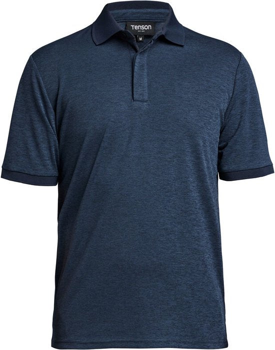 Tenson TXlite Melange Polo 465018060 - Dunkelblau - 3XL