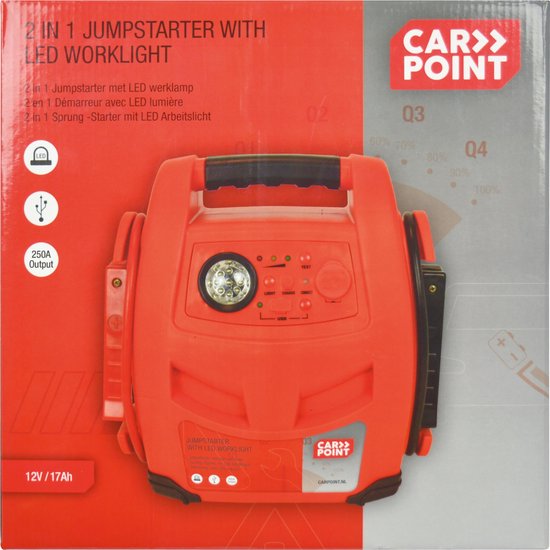 Carpoint Starthilfe 12V/7AH 2in1 LED 250A