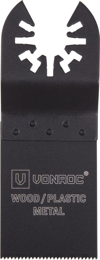 VONROC Zubehörset für oszillierende Multitools - 4 Stück; Holz, Metall, Trockenbau & Kunststoff