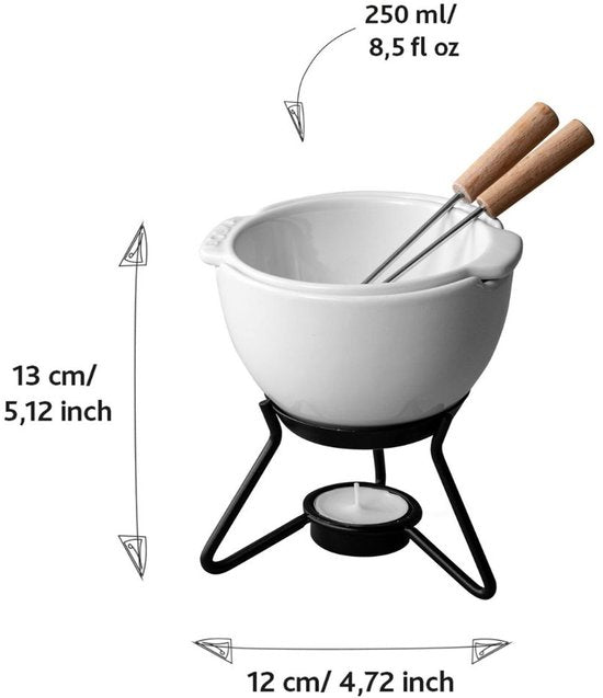 Boska Choco Fondue Petit Marie - Fondueset für das Wasserbad - 250 ml