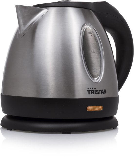 Tristar Wasserkocher WK-1325 - 900W - 1.2L - Camping geeignet - Edelstahl