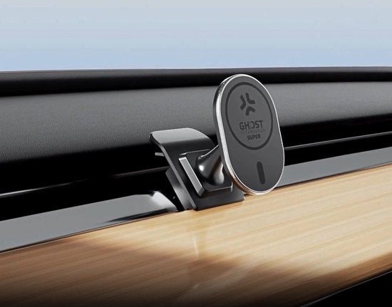 Celly MagSafe-Handyhalterung – Für Tesla Model X, Y, 3 und S – Befestigung an Lüftungsgitter/Monitor – um 360° drehbar