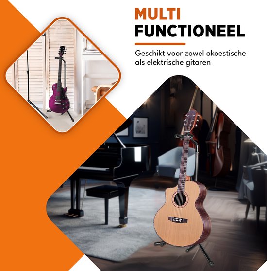 Finesse Gitarrenständer - Universal - Akustisch & Elektrisch - Schwarz