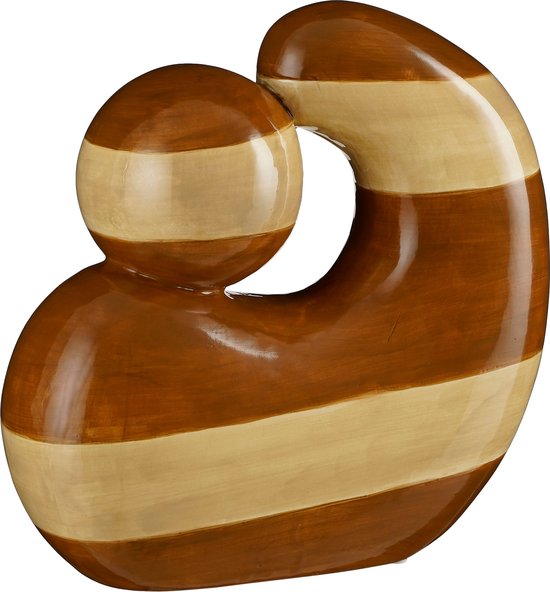 Glimmer Dekorationen Dekoration Statue - L26 x B11 x H25 cm - Dolomit - Ocker