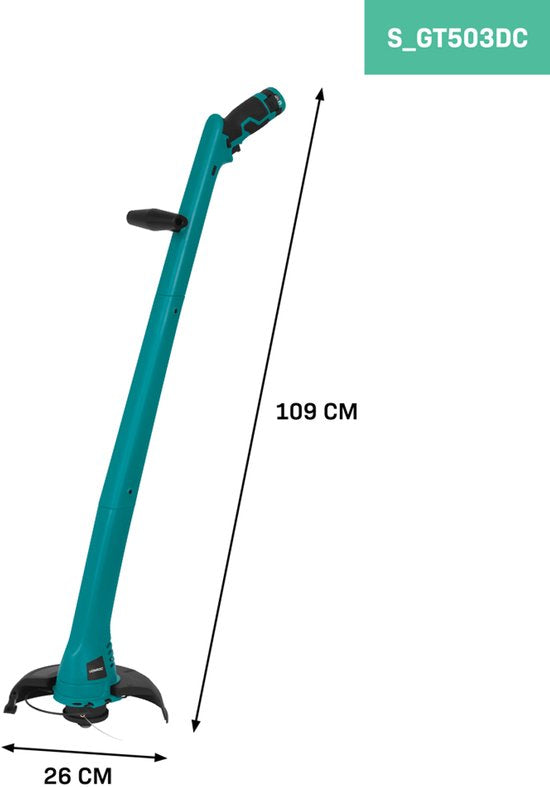 VONROC Grastrimmer 12V - Inkl. Akku, usb-c Kabel und Schnurspule