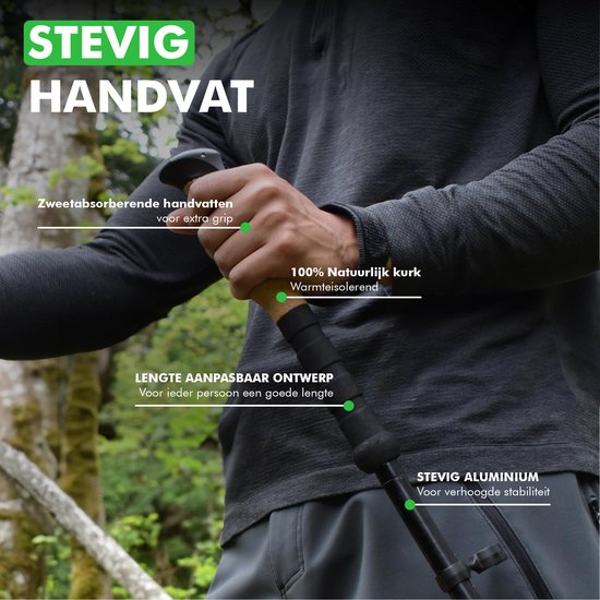 Travelhawk Nordic Walking Stöcke - Wandern - Trekking - Verstellbar - Faltbar - Alternativ Teleskop- und Einziehstöcke