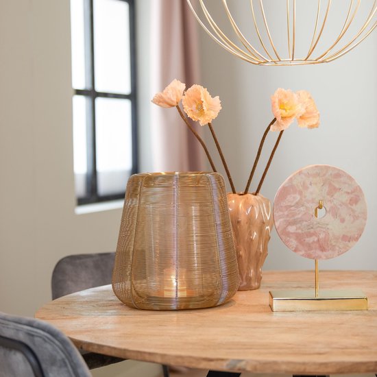 Light & Living Windlicht Adeta – Gold – Ø 22,5 cm – Modern