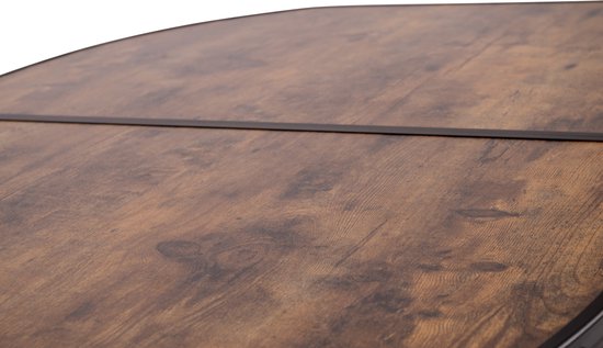 Bo-Camp - Industrie - Tisch - Melrose - Oval - Koffermodell - 120x80 cm