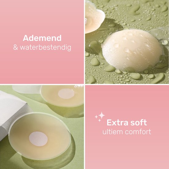 Soft & Silky Push up - Nippelabdeckungen - BH-Einlagen - Dameneinlagen - Atmungsaktiv - Wasserdicht - Selbstklebend - Nippel - Aufkleber - Aufkleber - Busenband