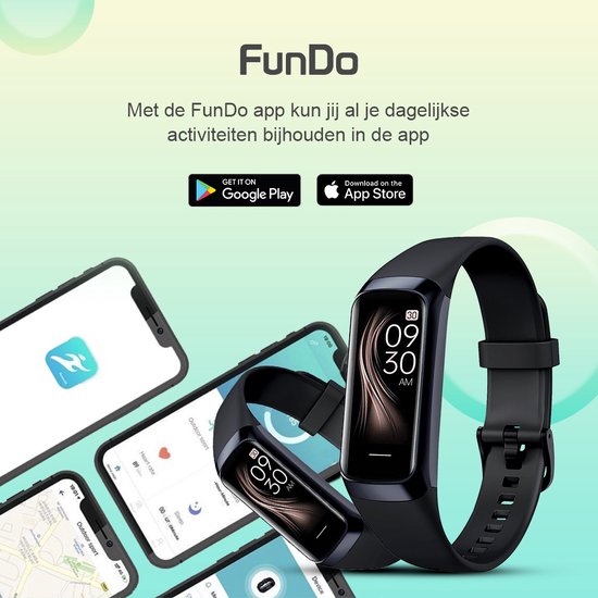 Otiume Activity Tracker HR mit Schrittzähler und Herzfrequenzmesser - Sportuhr - Smartwatch - Schwarz für Frauen, Männer und Kinder - Fitness Tracker - Blutdruckmessgerät