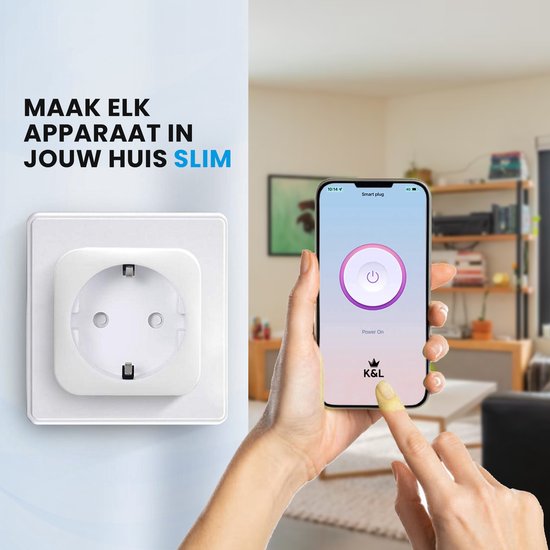 K&L Smart Plug - Intelligenter Stecker - inkl. Energiezähler und Zeitschaltuhr