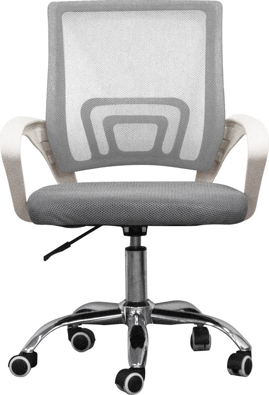 VDD Bürostuhl - grau/weiß - ergonomisch - höhenverstellbar