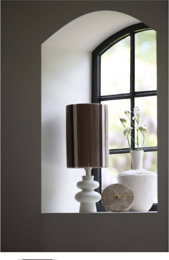 Light & Living Lampenschirm Medan - Dunkelbraun - Ø20cm - Modern