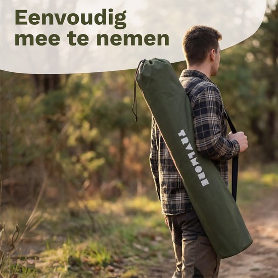TRVLMORE Campingstühle XXL - klappbar - 2er-Pack - 160KG Tragkraft - Inkl. Tragetasche - Klappstuhl - Angelstuhl - Campingstuhl - Klappstuhl - Grün