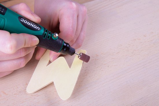 VONROC Rotierendes Multitool - 4V - Inkl. 31-teiligem Zubehörset & Aufbewahrungstasche