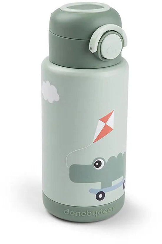 Done by Deer Thermoflasche - Spielplatz - Grün - 340 ml