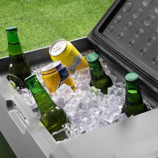Juskys - Elektronische Kühlbox - Kompressor Kühlbox Yukon - 30 Liter - 12/24 & 230 V Anschluss - schwarz/grau