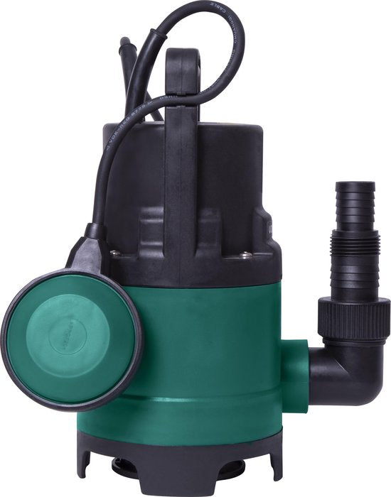 VONROC Tauchpumpe/Wasserpumpe 400W - 8000l/h - Für schmutziges und sauberes Wasser - Mit Schwimmer