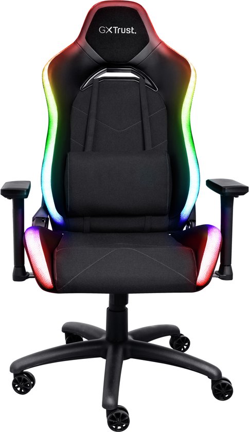 Trust Ruya RGB Gaming-Stuhl - Mit RGB-Beleuchtung - Verstellbar - Ergonomisch - Schwarz